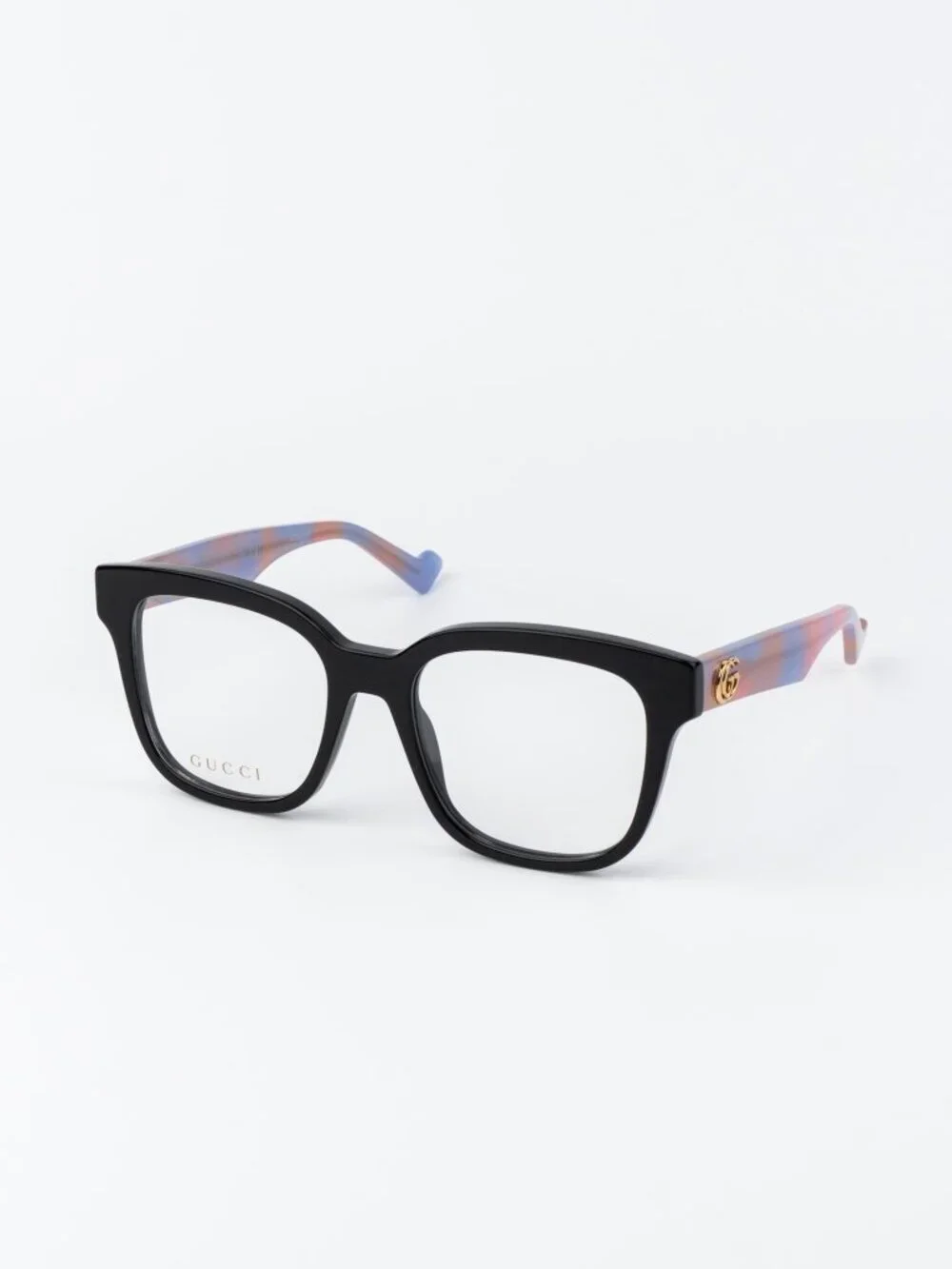 Gucci Women Eyeglasses Black Pink Havana Square GG0958O 016 NEW AUTHENTIC